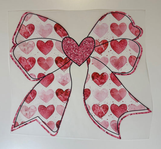 Bow with Pink Hearts