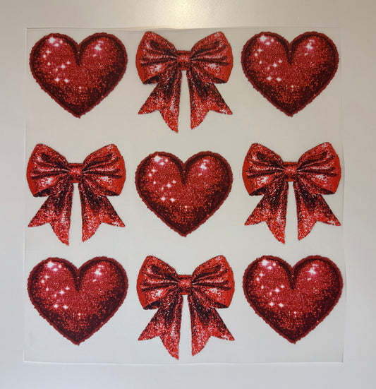 Red Hearts & Bows